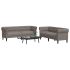 Set de canapele, 2 piese, gri deschis, material textil GartenMobel Dekor