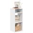 Bibliotecă, gri beton, 34x31x80 cm, lemn prelucrat GartenMobel Dekor