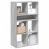 Bibliotecă, gri beton, 66x31x112 cm, lemn prelucrat GartenMobel Dekor