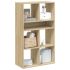 Bibliotecă, gri beton, 66x31x112 cm, lemn prelucrat GartenMobel Dekor
