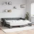 Pat de zi cu extensie, crem, 90x200 cm, textil GartenMobel Dekor
