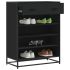 Pantofar, stejar maro, 75x38x97,5 cm, lemn prelucrat/metal GartenMobel Dekor