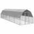 Pui de găină cu acoperiș 2,5x2x2,25 m oțel galvanizat GartenMobel Dekor