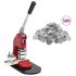 Presă insigne cu 500 piese de insignă cu agrafă, 44 mm GartenMobel Dekor