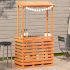 Masă bar de exterior cu acoperiș, 112,5x57x195,5 cm, lemn masiv GartenMobel Dekor