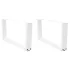 Picioare de masă în formă de V, 2 buc., alb, 60 x (72-73,3) cm, oțel GartenMobel Dekor