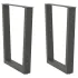 Picioare de masă în formă de V, 2 buc., alb, 60 x (72-73,3) cm, oțel GartenMobel Dekor