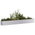 Jardinieră 100x100x30 cm oțel galvanizat GartenMobel Dekor