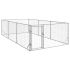 Canisa de exterior pentru caini cu usa 2x2x1 m otel galvanizat GartenMobel Dekor
