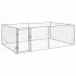 Canisa de exterior pentru caini cu usa 2x2x1 m otel galvanizat GartenMobel Dekor