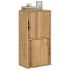 Dulap lateral „ODDA” alb 40x24x79 cm, lemn masiv de pin GartenMobel Dekor