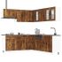 Set de dulapuri de bucătărie 11 piese „Porto” Lemn vechi lemn GartenMobel Dekor