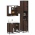 Set mobilier de baie, 3 piese, stejar sonoma, lemn prelucrat GartenMobel Dekor
