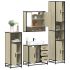 Set de mobilier de baie din 4 piese din lemn de stejar Sonoma GartenMobel Dekor