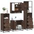 Set de mobilier de baie din 4 piese din lemn de stejar Sonoma GartenMobel Dekor
