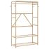 Cuier pentru haine cu rafturi, 80x40x175 cm, bambus GartenMobel Dekor