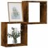 Rafturi cub de perete 6 buc Gri Sonoma 30x15x30 cm GartenMobel Dekor