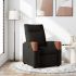 Fotoliu rabatabil, gri deschis, material textil GartenMobel Dekor