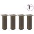 Picioare măsuță de cafea 4 buc Oțel natural 100-102 cm Oțel GartenMobel Dekor