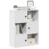 Bibliotecă albă 60x24x101,5 cm din lemn prelucrat GartenMobel Dekor