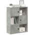 Bibliotecă, alb, 60x24x76,5 cm, lemn prelucrat GartenMobel Dekor
