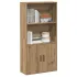 Bibliotecă, alb, 60x24x120 cm, lemn prelucrat GartenMobel Dekor