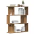 Bibliotecă/Separator stejar fumuriu 80x24x96cm lemn prelucrat GartenMobel Dekor