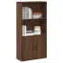 Bibliotecă, alb, 60x24x120 cm, lemn prelucrat GartenMobel Dekor