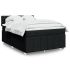 Pat box spring cu saltea, negru, 140x200 cm, textil GartenMobel Dekor