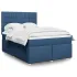 Pat box spring cu saltea, gri deschis, 140x190 cm, textil GartenMobel Dekor