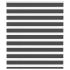 Jaluzea tip zebra gri deschis lățime țesătură 120,9cm poliester GartenMobel Dekor