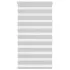 Jaluzea tip zebra gri deschis lățime țesătură 95,9 cm poliester GartenMobel Dekor