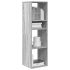 Bibliotecă, gri beton, 34x31x112 cm, lemn prelucrat GartenMobel Dekor