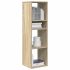 Bibliotecă, gri beton, 34x31x112 cm, lemn prelucrat GartenMobel Dekor