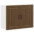 Dulap de bucătărie "Lucca" din lemn de stejar maro GartenMobel Dekor