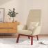 Scaun de relaxare, negru, material textil GartenMobel Dekor