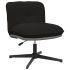 Scaun de birou pivotant, negru, material textil GartenMobel Dekor