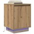 Noptiera cu lumini LED Gri Sonoma 38x34x50 cm GartenMobel Dekor