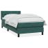 Pat box spring cu saltea, gri închis, 200x200 cm, catifea GartenMobel Dekor