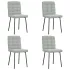 Scaune de bucătărie, 6 buc., gri închis, catifea GartenMobel Dekor