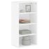 Dulap lateral „ODDA” alb 40x24x79 cm, lemn masiv de pin GartenMobel Dekor
