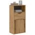 Dulap lateral cu sertar „ODDA” alb 40x24x79cm lemn masiv de pin GartenMobel Dekor