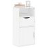 Dulap lateral cu sertar „ODDA” alb 40x24x79cm lemn masiv de pin GartenMobel Dekor