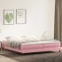 Cadru de pat box spring, roz, 90x190 cm, catifea GartenMobel Dekor