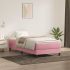 Cadru de pat box spring, roz, 90x190 cm, catifea GartenMobel Dekor