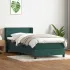 Pat box spring cu saltea, gri deschis, 80x220 cm, catifea GartenMobel Dekor