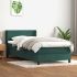 Pat box spring cu saltea, gri deschis, 160x200 cm, catifea GartenMobel Dekor