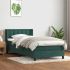 Pat box spring cu saltea, roz, 200x200 cm, catifea GartenMobel Dekor