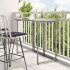 Masă pliabilă de grădină maro 90x51x75 cm Poly Ratan GartenMobel Dekor