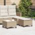 Scaune de grădină cu perne 2 buc Maro 55x55x36 cm Poly Ratan GartenMobel Dekor